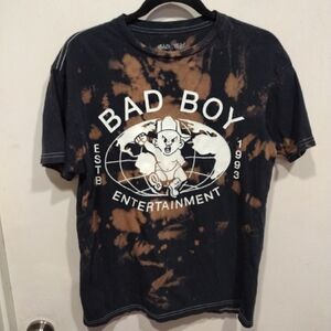 Bad Boy Entertainment 1993 Invisible Bully Puff Daddy Tie Dye T-shirt M -Grunge